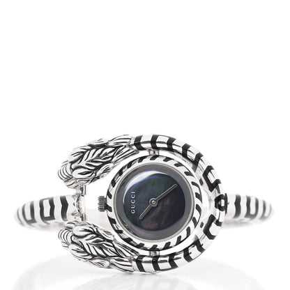 Gucci Sterling Silver Black Mother of Pearl 23mm Dionysus Quartz Watch 3 of 5