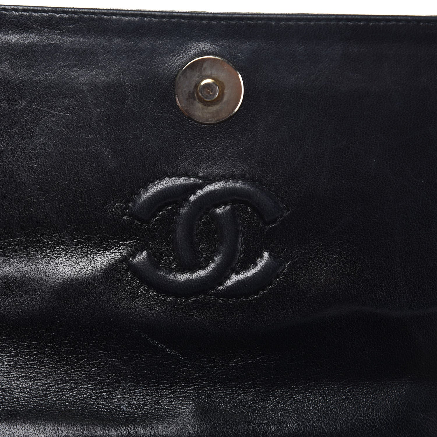 Chanel Lambskin Quilted Tassel Shoulder Flap Bag Black 12 of 15
