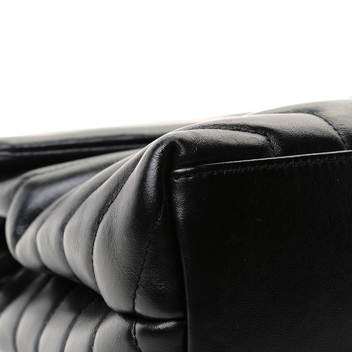 Saint Laurent Calfskin Y Quilted Monogram Medium Loulou Chain Satchel Black 9 of 12