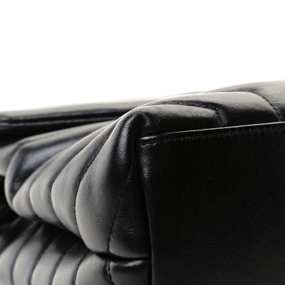Saint Laurent Calfskin Y Quilted Monogram Medium Loulou Chain Satchel Black 9 of 12