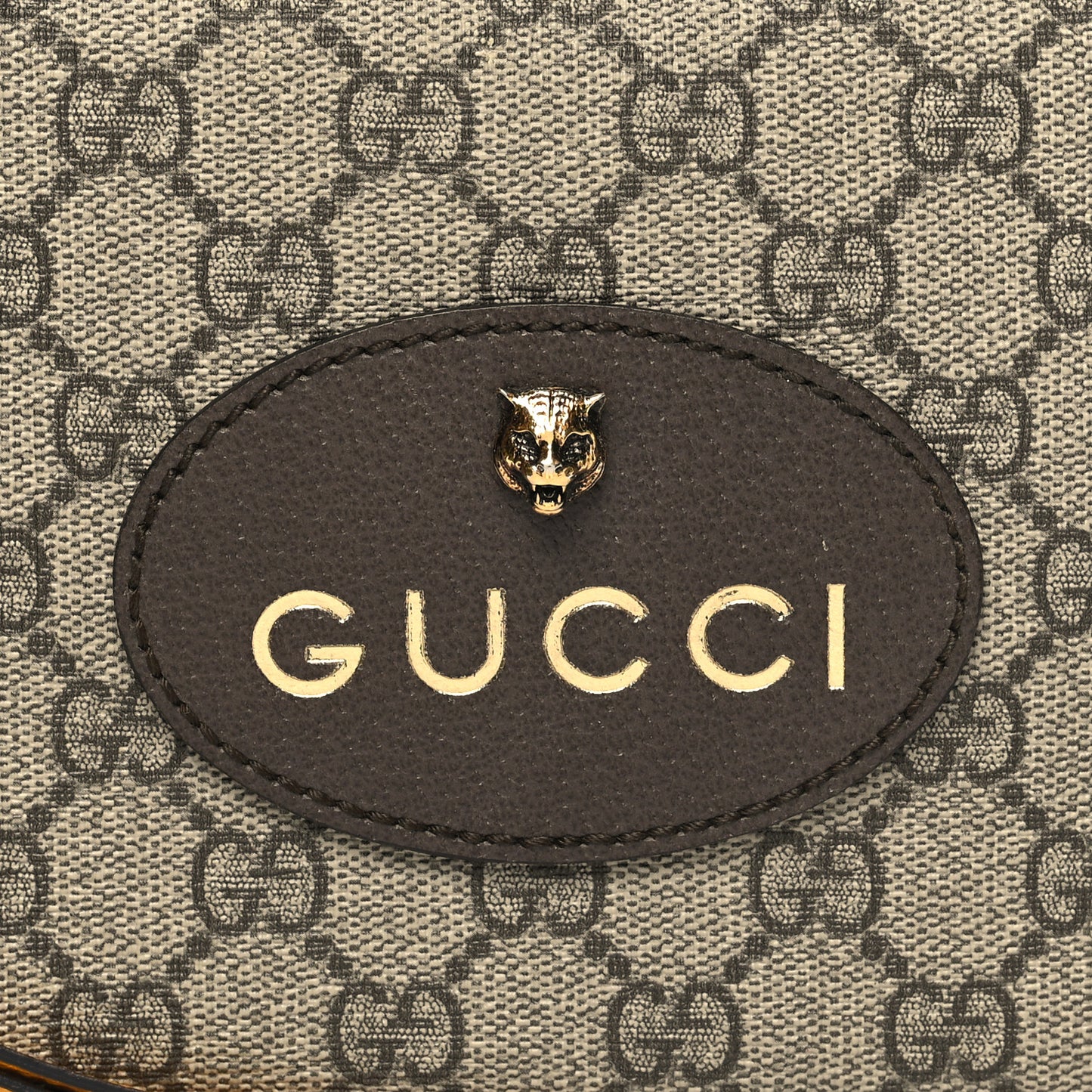 GG Supreme Monogram Web Neo Vintage Shoulder Bag Beige New Acero Crop