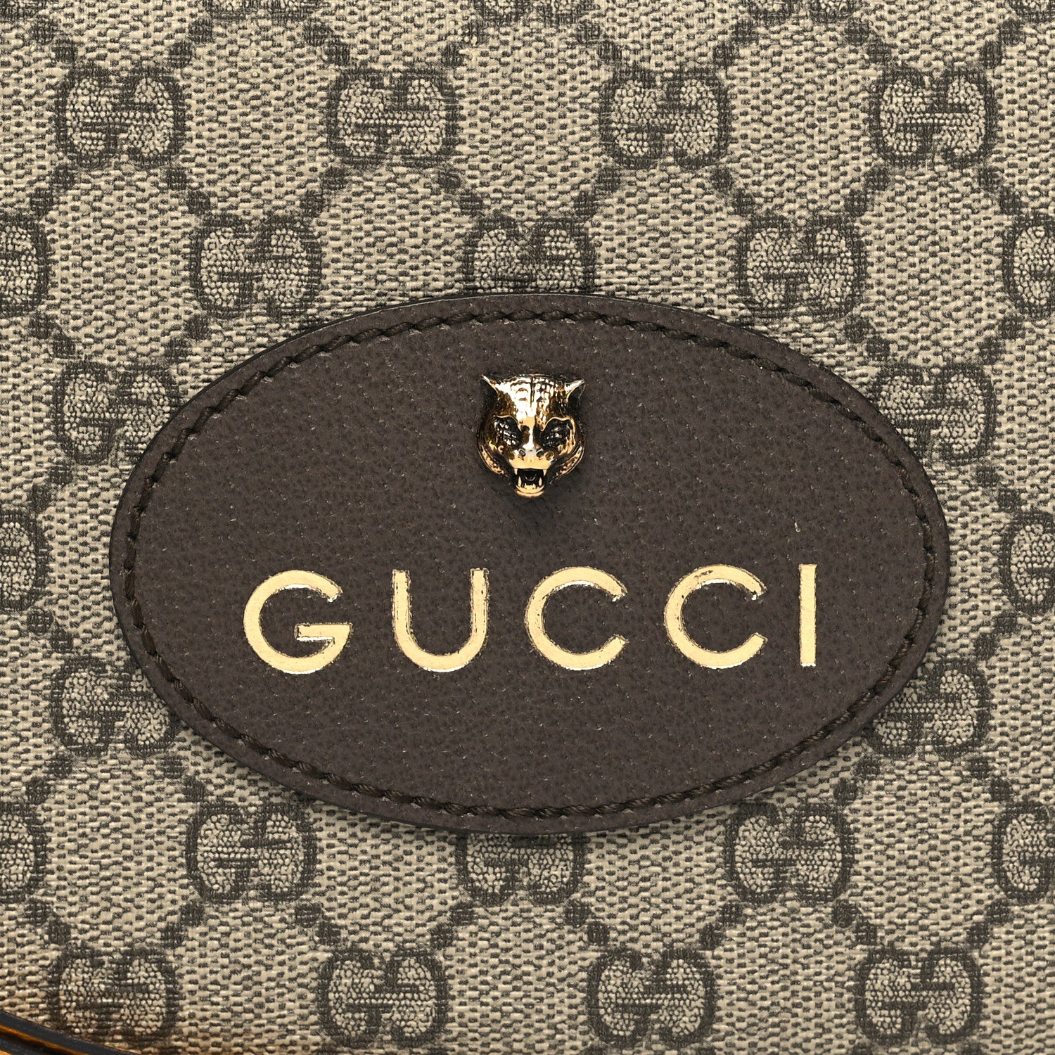 Gucci GG Supreme Monogram Web Neo Vintage Shoulder Bag Beige New Acero Crop 8 of 11