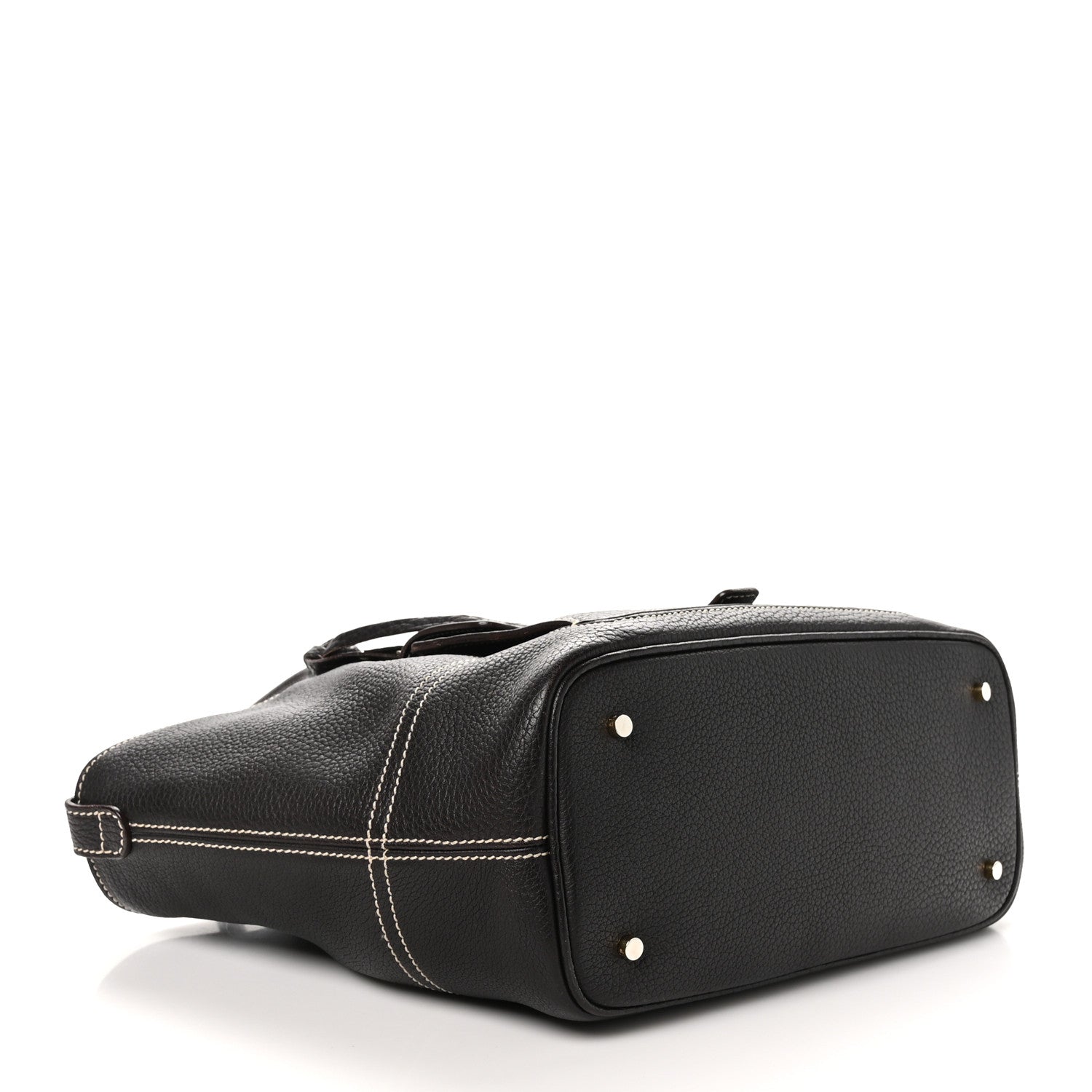 Loro Piana Odessa Mini Globe Shoulder Bag Dark Chocolate Licorice 4 of 9