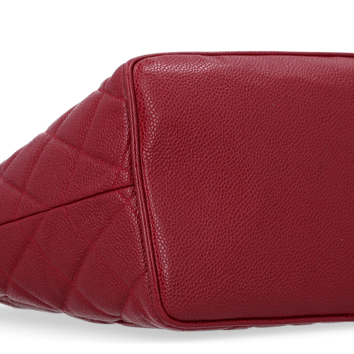 Caviar Quilted Medallion Tote Bordeaux