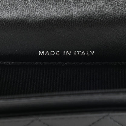 Chanel Lambskin Quilted Flap Card Holder Wallet So Black 7 of 9