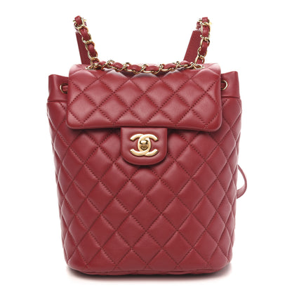 Chanel Lambskin Quilted Mini Urban Spirit Backpack Red 1 of 9