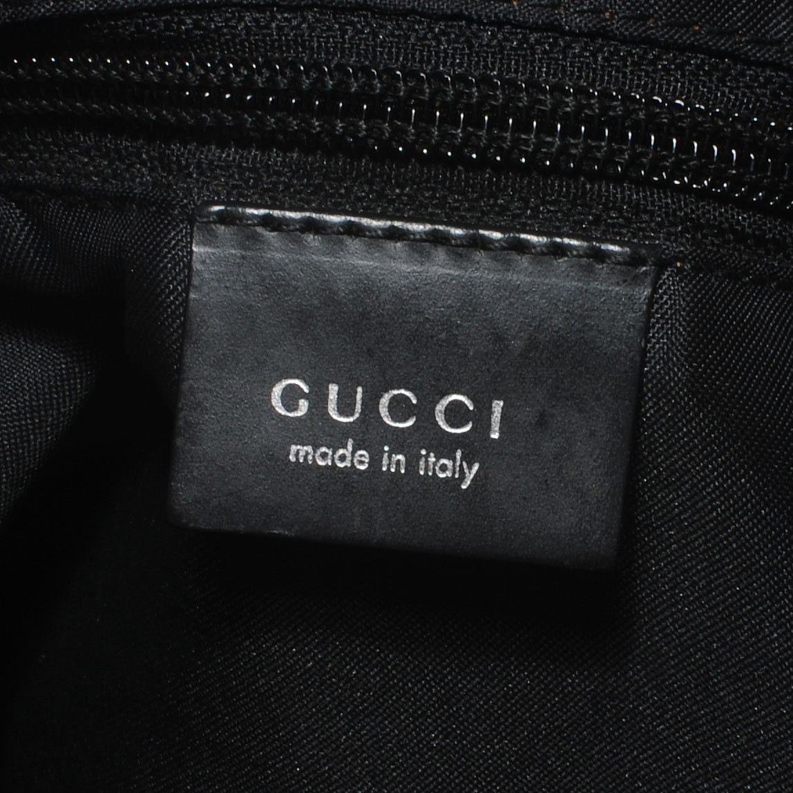 Gucci Nylon Monogram Large Hobo Black 6 of 7