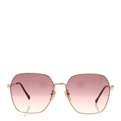 Gucci Metal Horsebit Square Sunglasses GG0882SA Gold 2 of 8