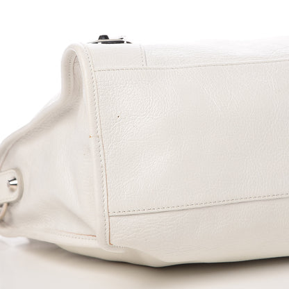 Balenciaga Chevre Silver Metallic Edge Hardware City White 12 of 15