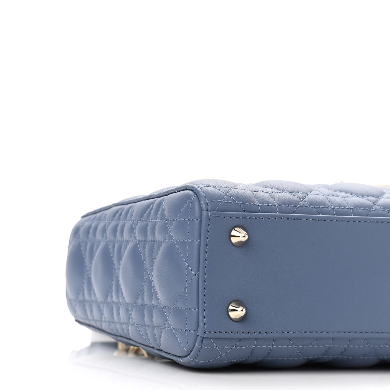 Christian Dior Lambskin Cannage Small My Lady Dior Blue Grey 7 of 10