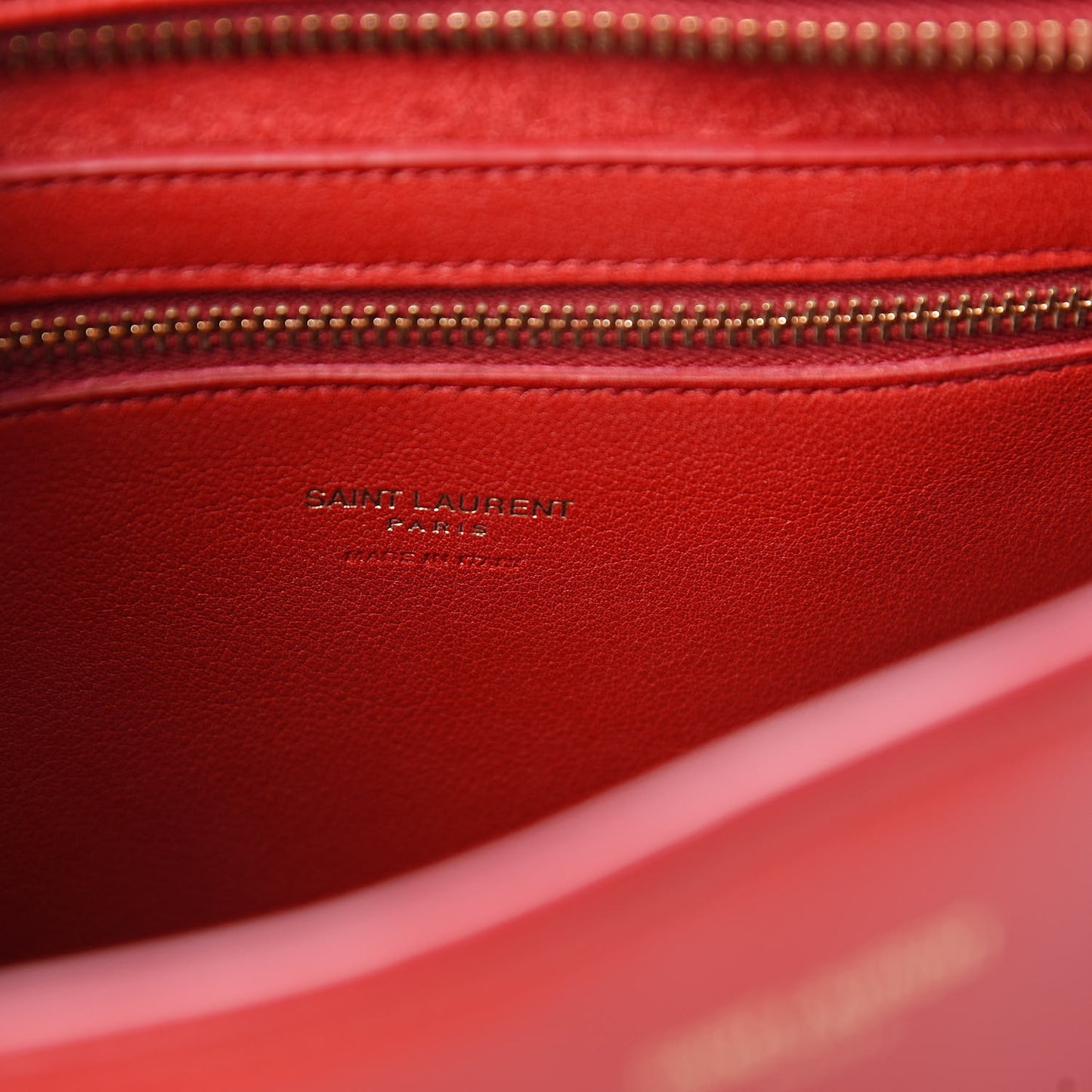 Calfskin Small Monogram Cabas Lipstick Red