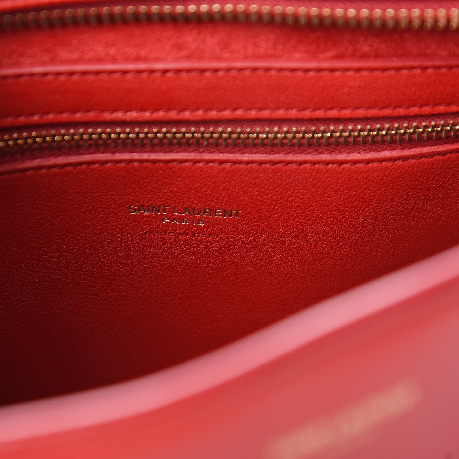 Saint Laurent Calfskin Small Monogram Cabas Lipstick Red 6 of 10