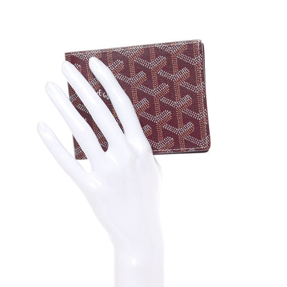 Goyard Goyardine Bi-Fold Victoire PM Wallet Burgundy 2 of 6