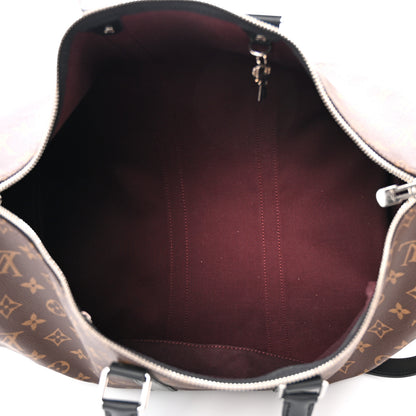 Louis Vuitton Monogram Macassar Keepall Bandouliere 45 4 of 9