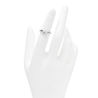 Tiffany Platinum Diamond Elsa Peretti Curved Band Ring 48 4.5 2 of 5