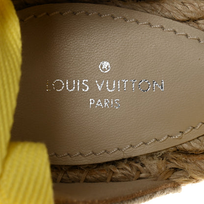 Louis Vuitton Canvas Monogram Starboard Wedge Espadrilles 36 Rose Pop 7 of 8
