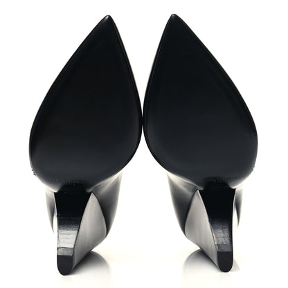 Saint Laurent Calfskin Soho Niki 105 Wedge Booties 40.5 Black 5 of 9