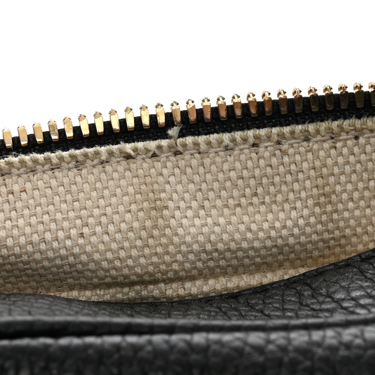 Pebbled Calfskin Small Soho Disco Bag Black