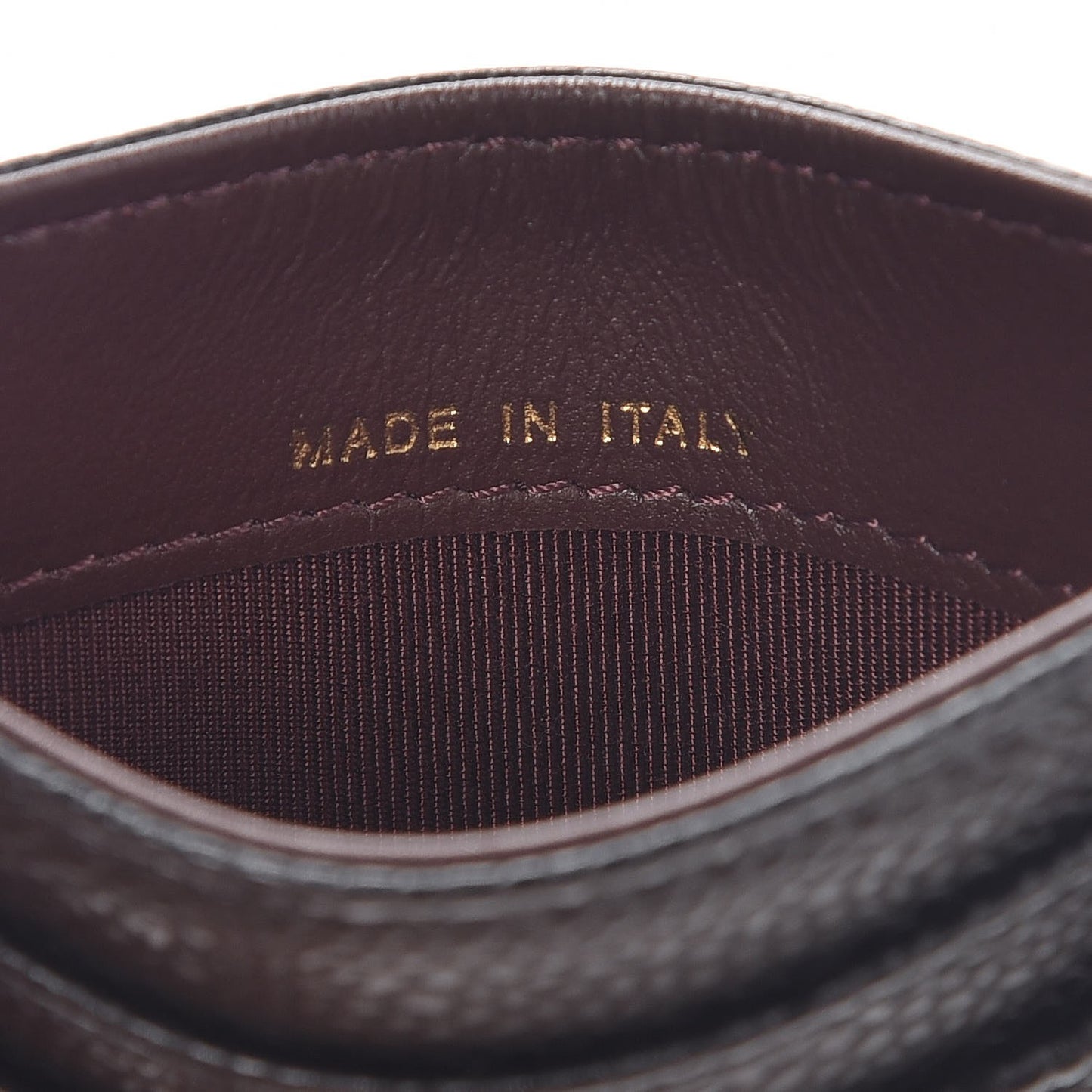 Caviar Quilted Card Holder Black