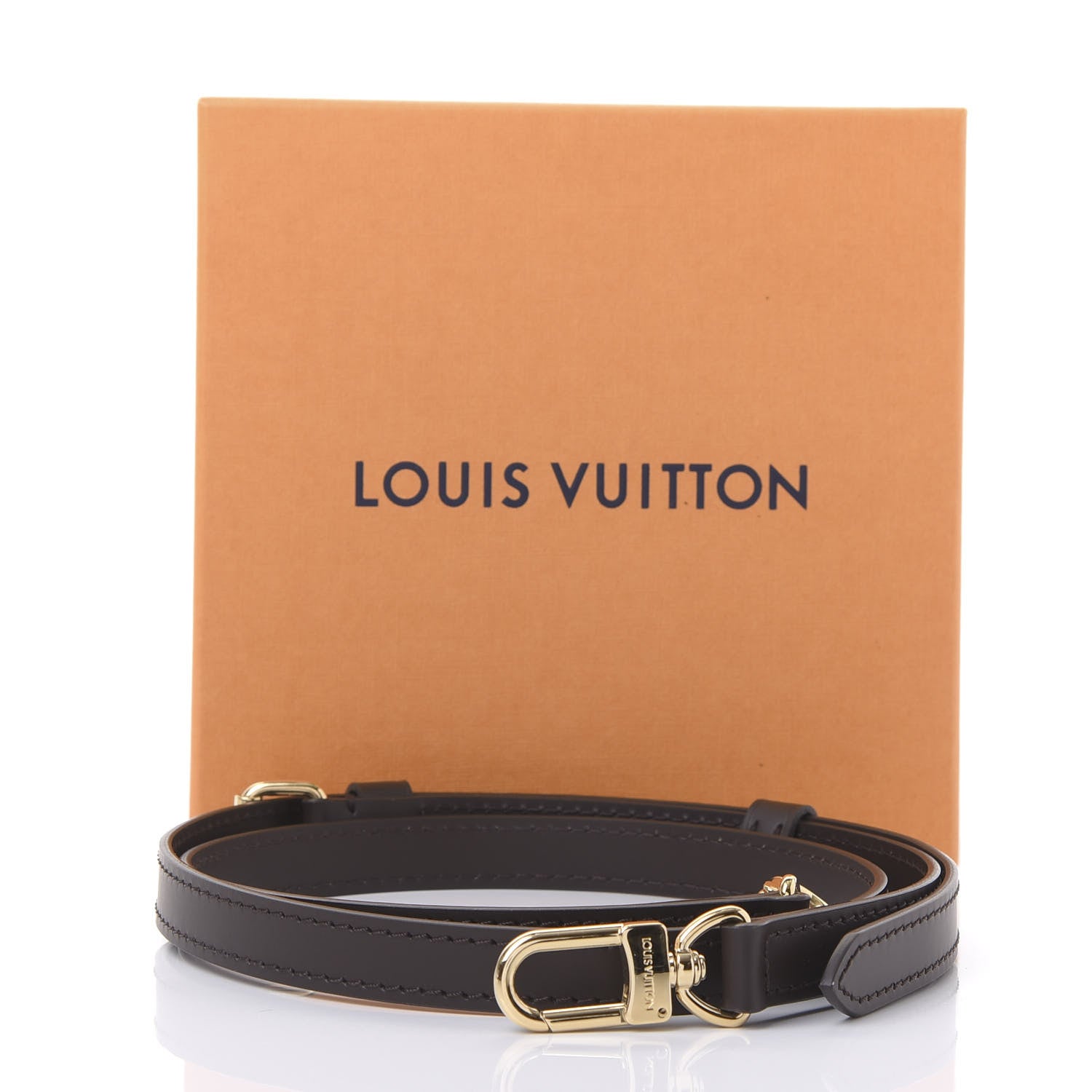 Louis Vuitton Calfskin 16mm Adjustable Shoulder Strap Ebene 5 of 5
