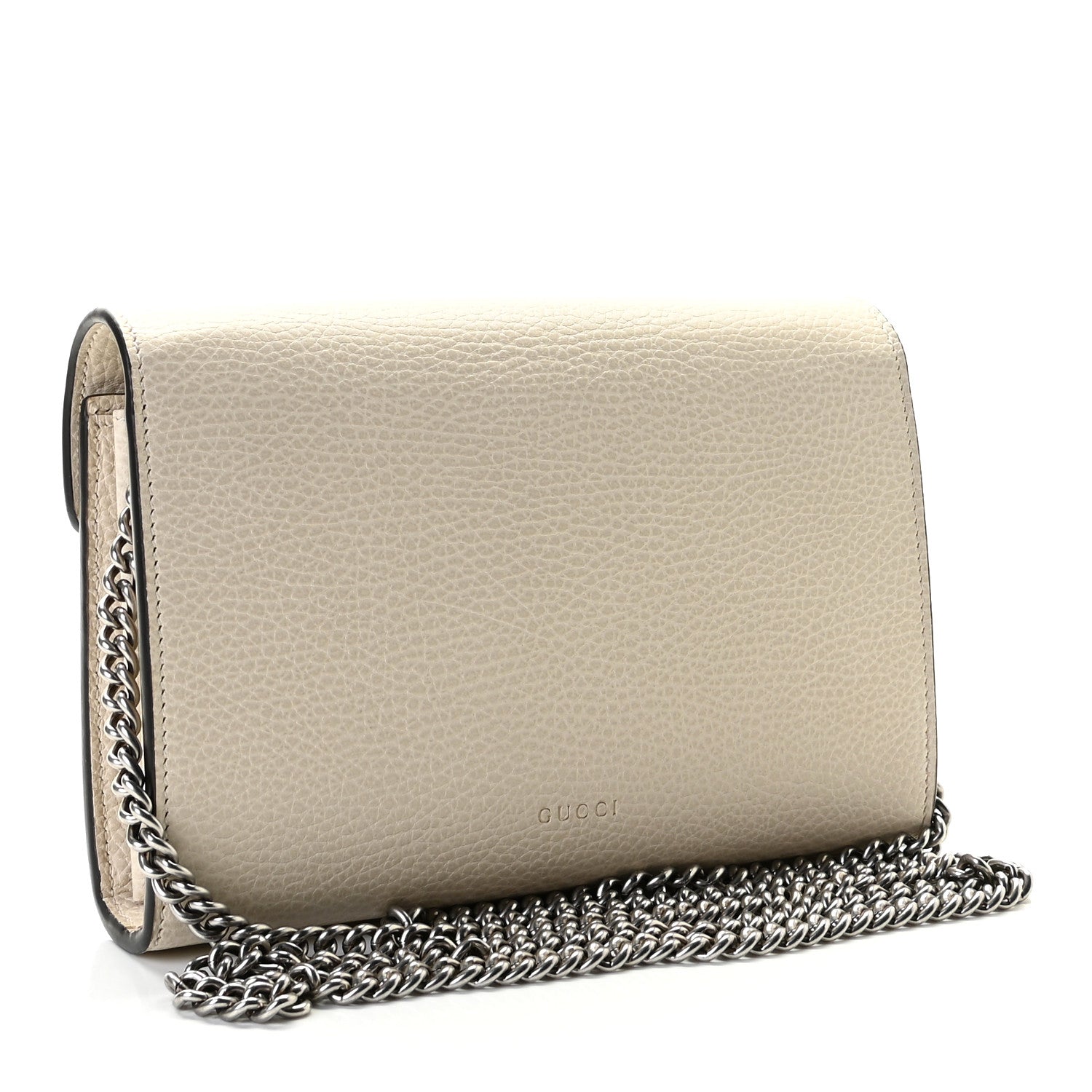 Gucci Dollar Calfskin Mini Dionysus Chain Wallet Mystic White 3 of 9