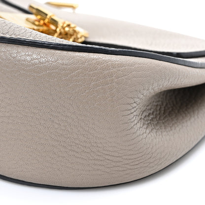 Chloe Grained Lambskin Mini Drew Shoulder Bag Motty Grey 9 of 9