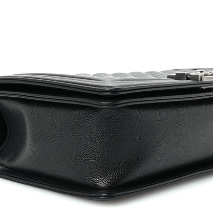 Chanel Caviar Quilted New Medium Boy Flap Black 9 of 10