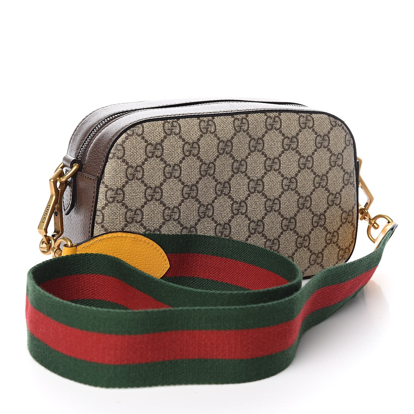 GG Supreme Monogram Web Neo Vintage Shoulder Bag Beige New Acero Crop