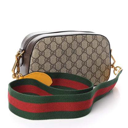 Gucci GG Supreme Monogram Web Neo Vintage Shoulder Bag Beige New Acero Crop 3 of 10