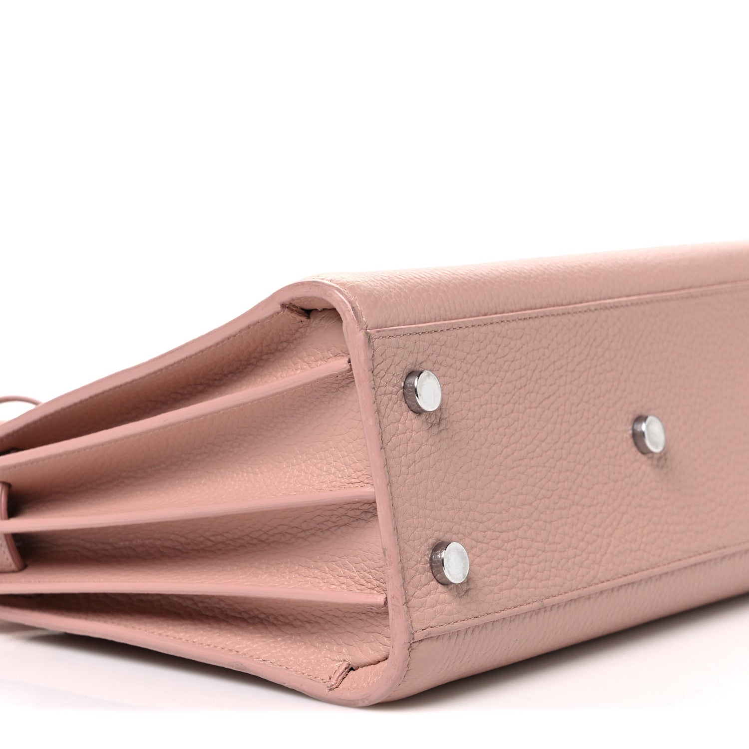 Saint Laurent Grained Calfskin Baby Sac De Jour Antique Rose 8 of 10