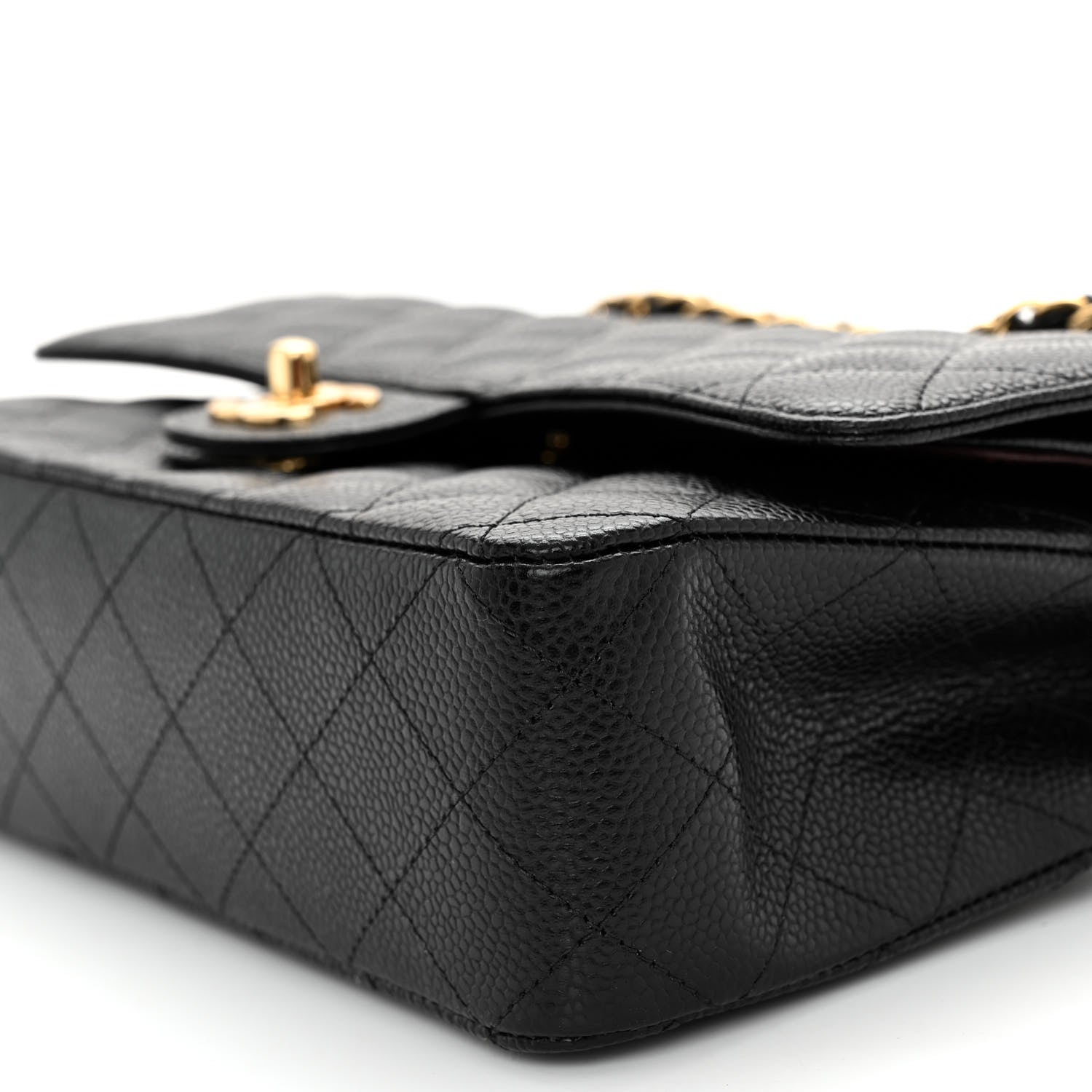 Chanel Caviar Quilted Medium Double Flap Black 10 of 11