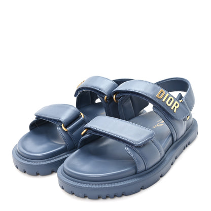 Christian Dior Lambskin Dioract 10mm Sandals 36 Pastel Blue 4 of 9