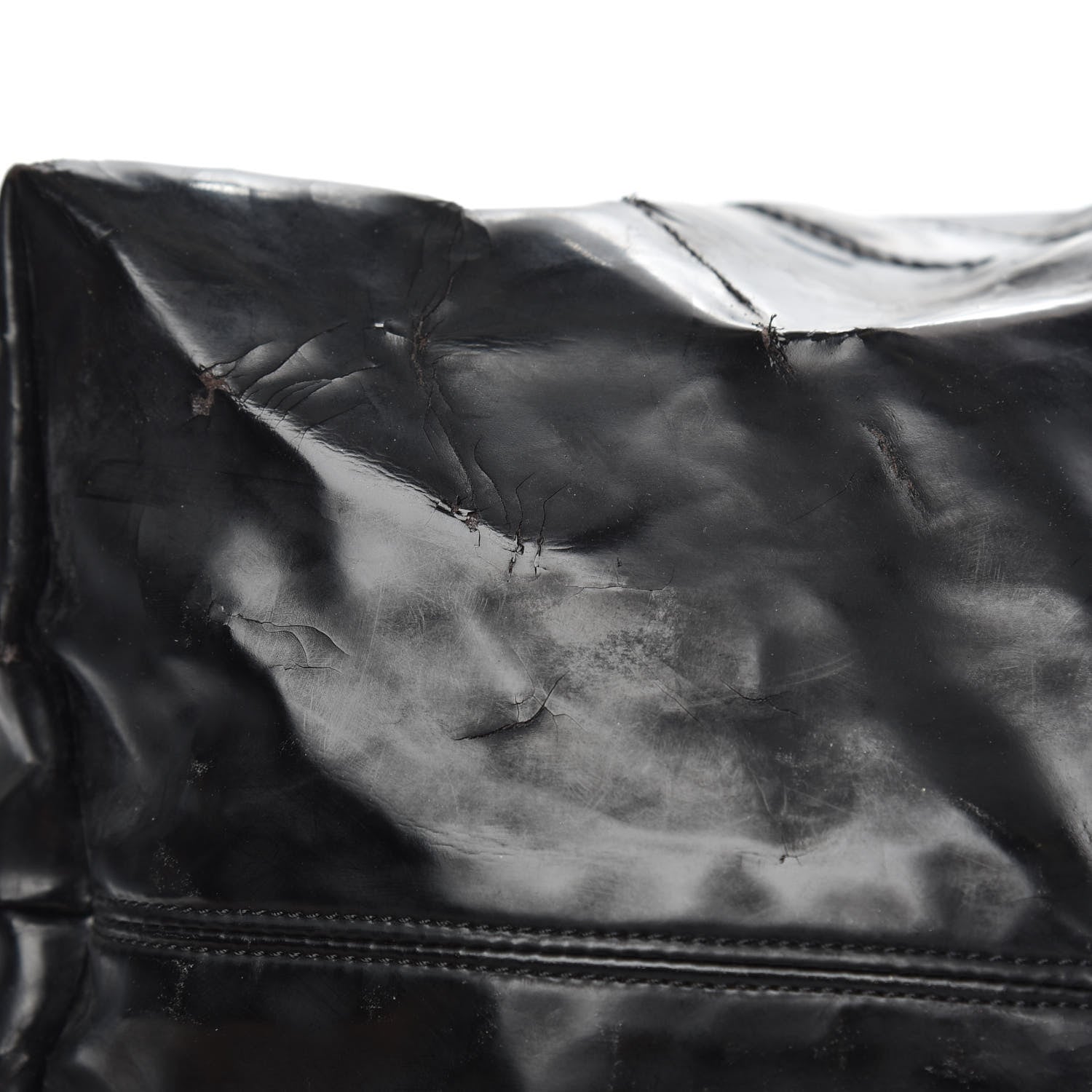 Chanel Vinyl XL Coco Cabas Black 10 of 15