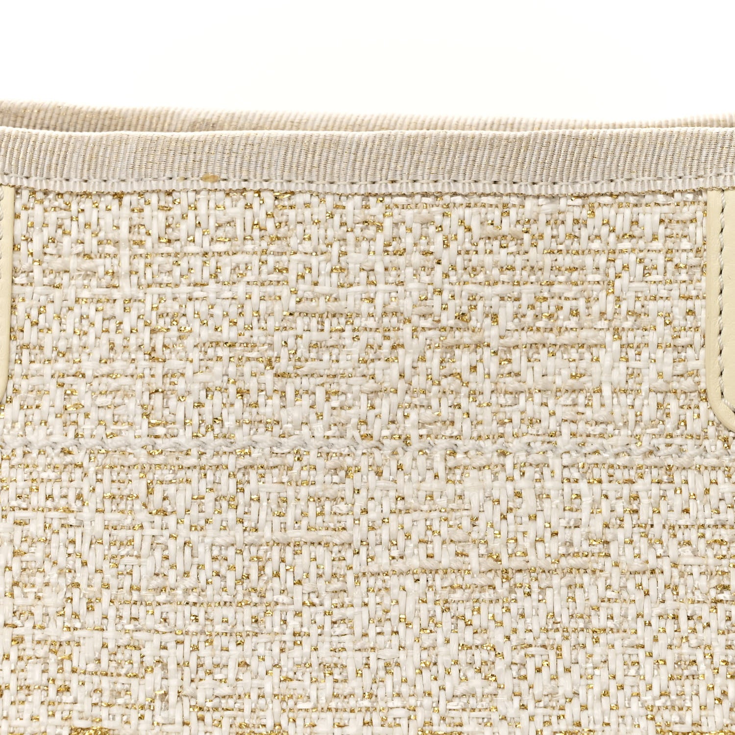 Chanel Woven Straw Raffia Small Deauville Tote Light Beige 8 of 11