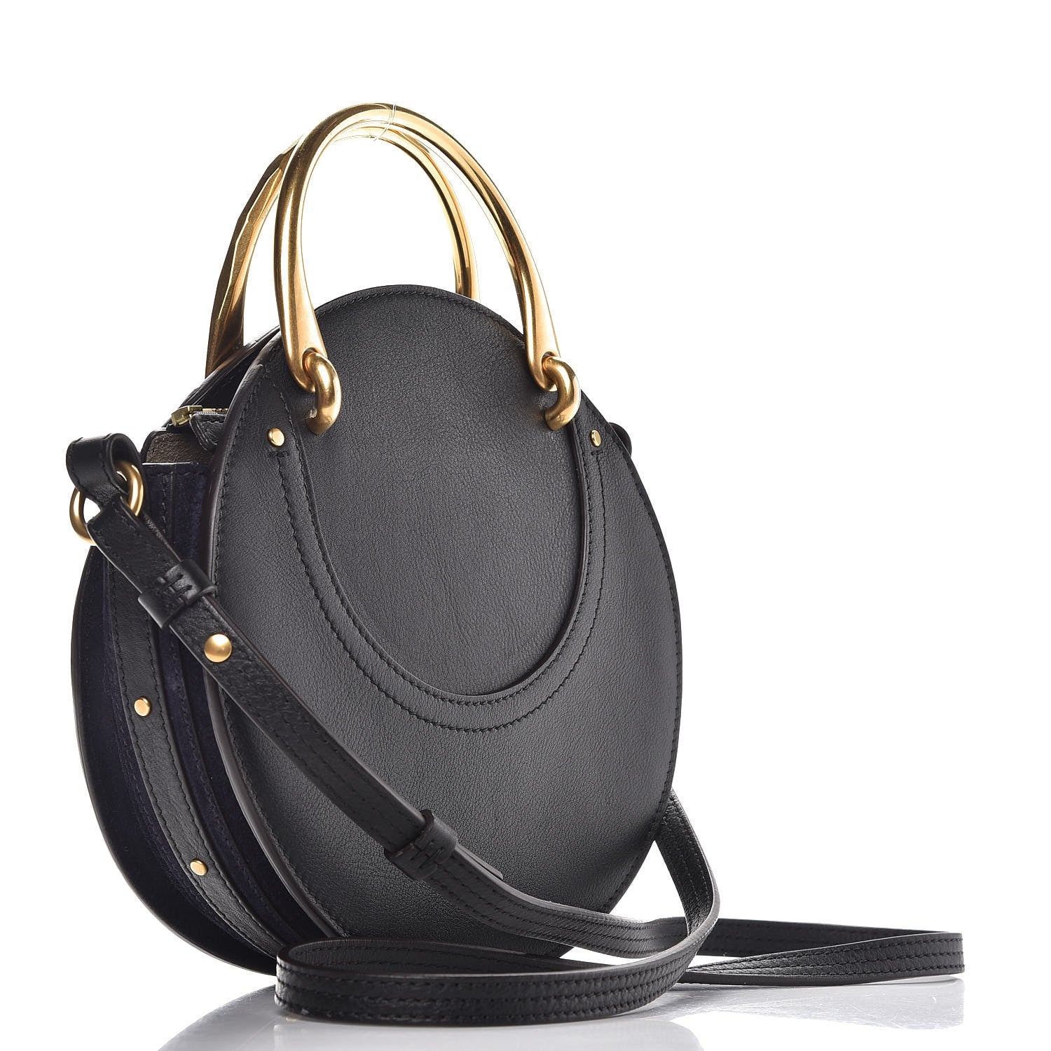 Chloe Calfskin Suede Small Pixie Bag Full Blue 3 of 8