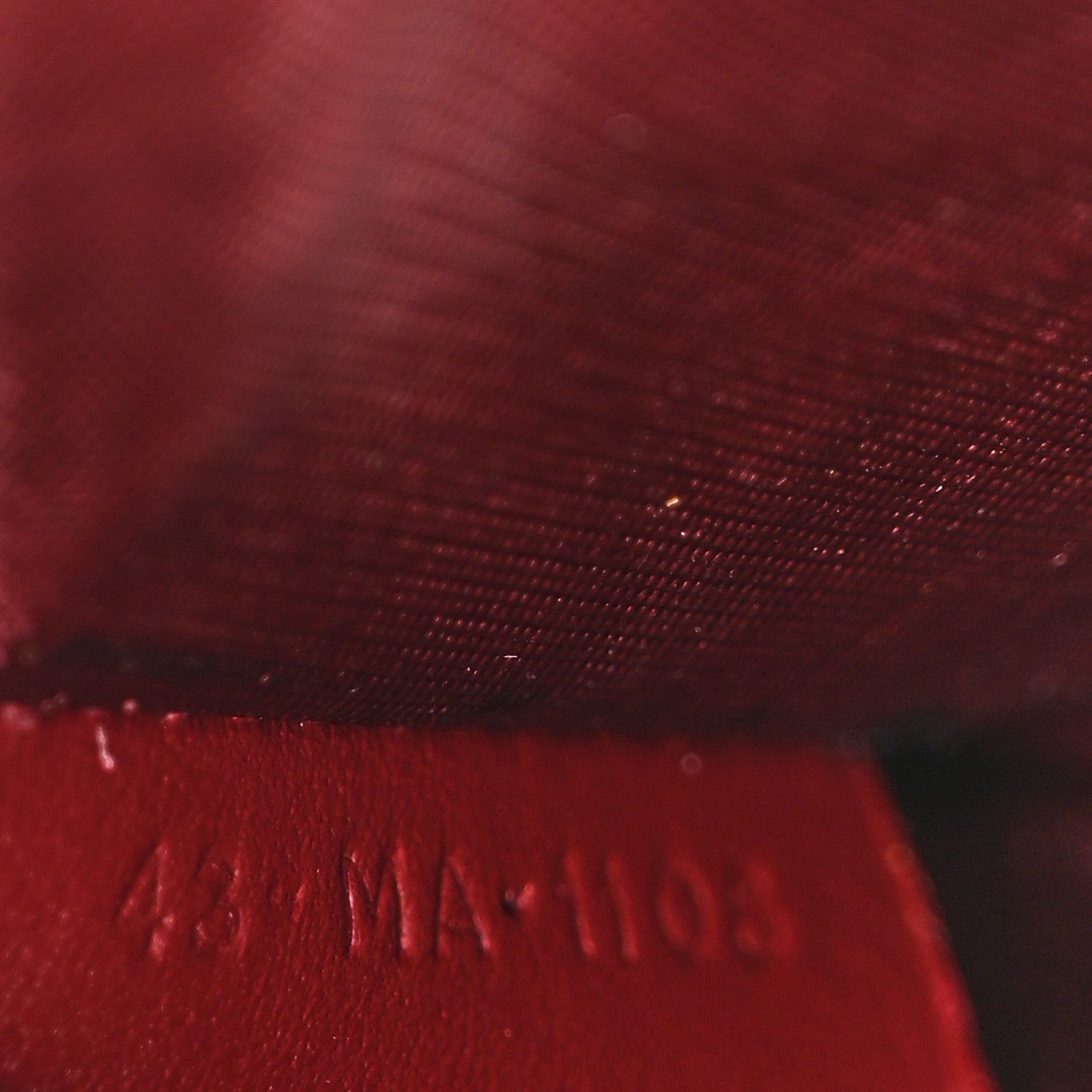 Christian Dior Patent Cannage Lady Dior Clutch Red 9 of 16