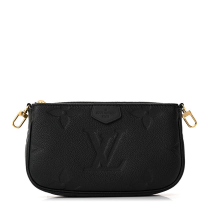 Louis Vuitton Empreinte Monogram Giant Multi Pochette Accessories Mini Pochette Black 1 of 10