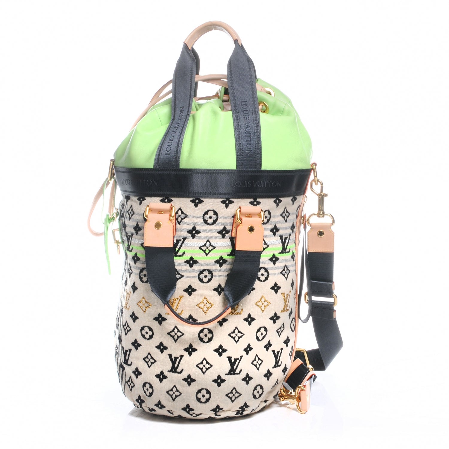 Louis Vuitton Fabric Jacquard Monogram Cheche Gypsy PM Vert 1 of 9