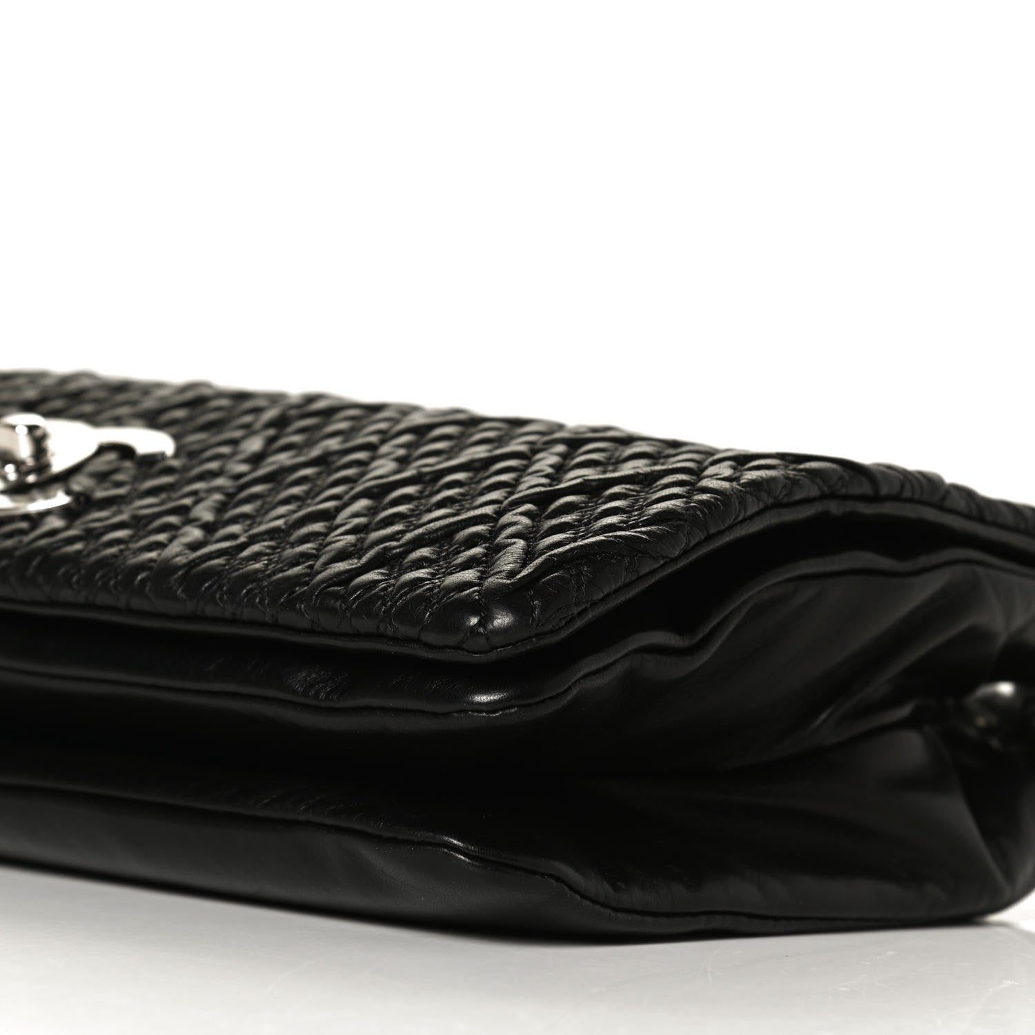 Chanel Lambskin Astrakan Single Flap Black 10 of 14