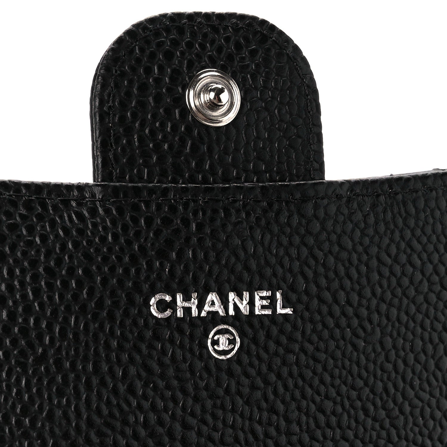 Chanel Caviar Quilted Large Gusset Flap Wallet Black 6 of 11