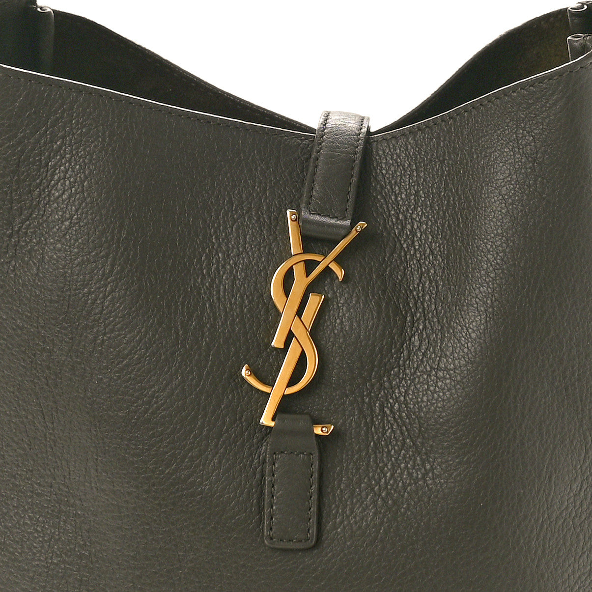 Saint Laurent Smooth Calfskin Small Le 5 A 7 Soft Hobo Light Musk 7 of 9