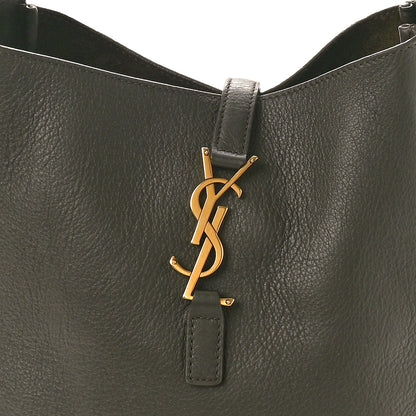 Saint Laurent Smooth Calfskin Small Le 5 A 7 Soft Hobo Light Musk 7 of 9