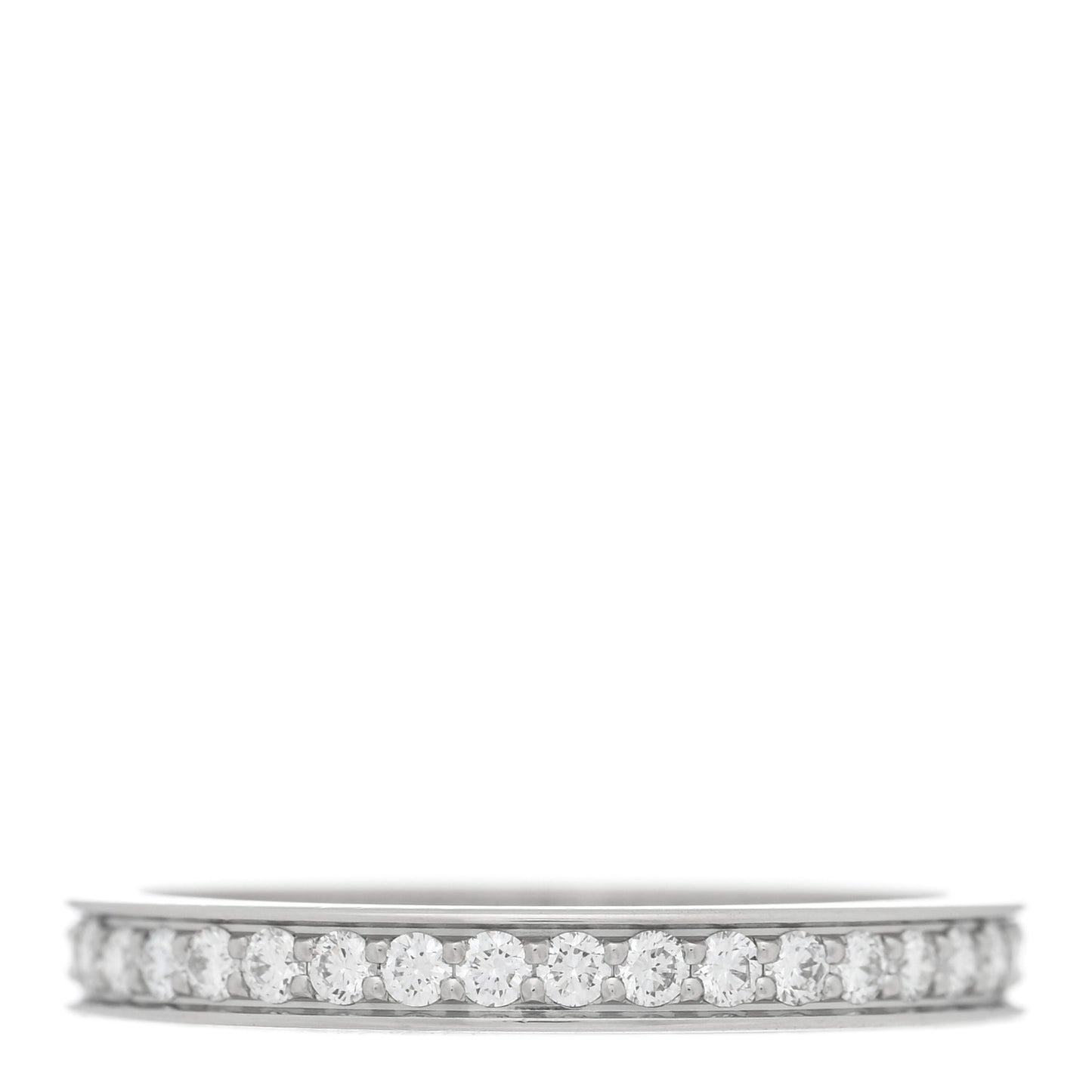 Platinum Diamond 2.4mm Ballerine Wedding Band Ring 50 5.25