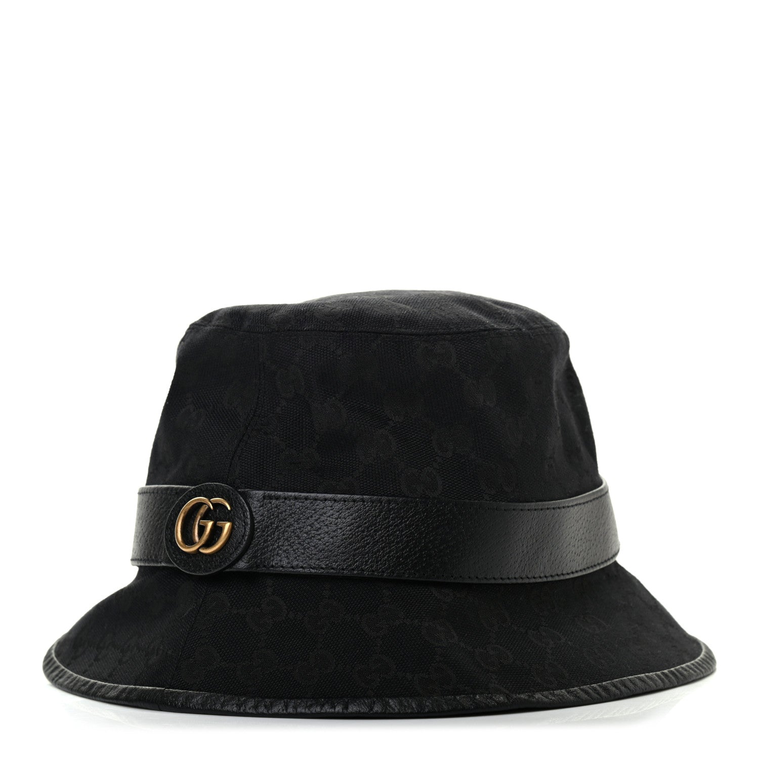 Gucci Monogram GG Canvas Fedora S Black 1 of 9