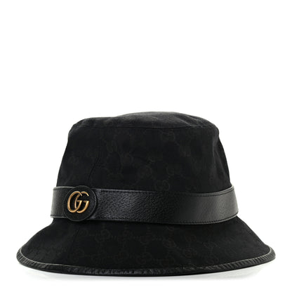 Gucci Monogram GG Canvas Fedora S Black 1 of 9