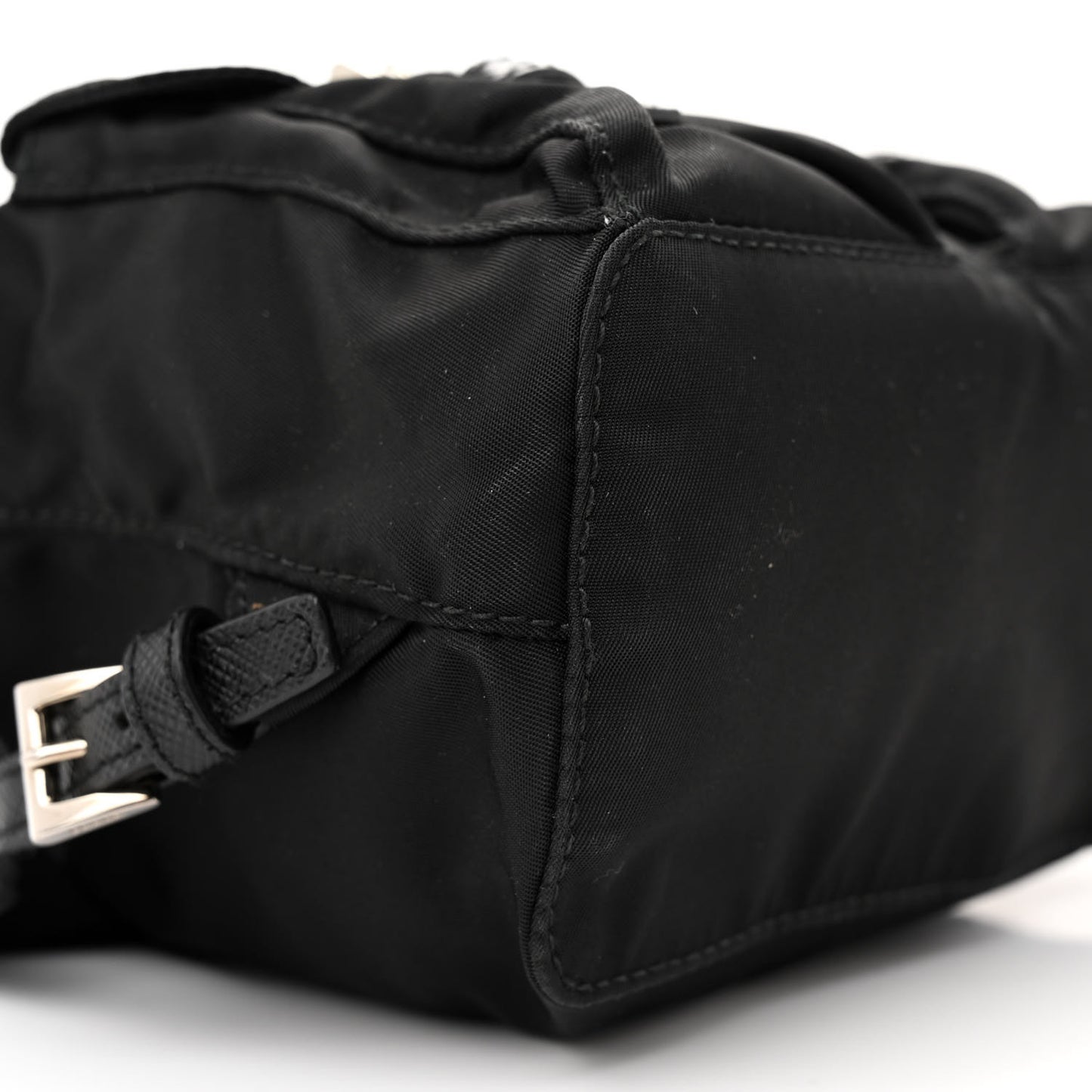 Nylon Vela Mini Crossbody Backpack Black