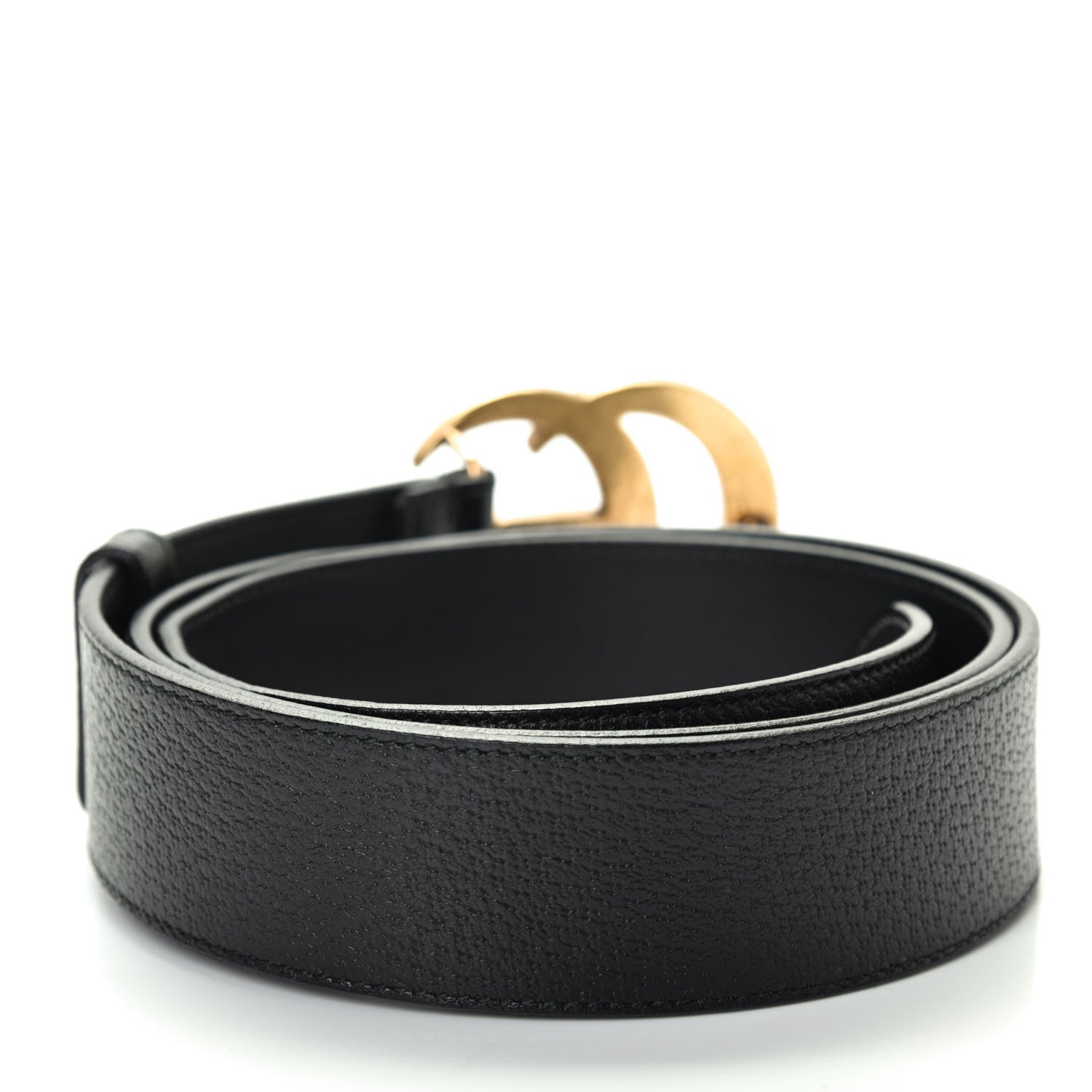 Gucci Textured Calfskin Double G 40mm Belt 100 40 Black 2 of 4