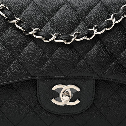 Chanel Caviar Quilted Jumbo Double Flap Black 8 of 10