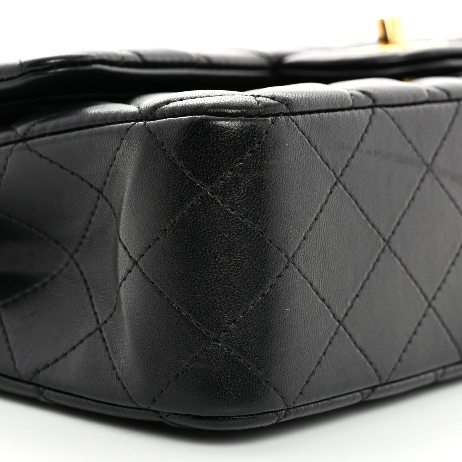 Chanel Lambskin Quilted Medium Double Flap Black 10 of 11