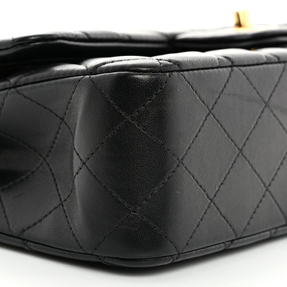 Chanel Lambskin Quilted Medium Double Flap Black 10 of 11